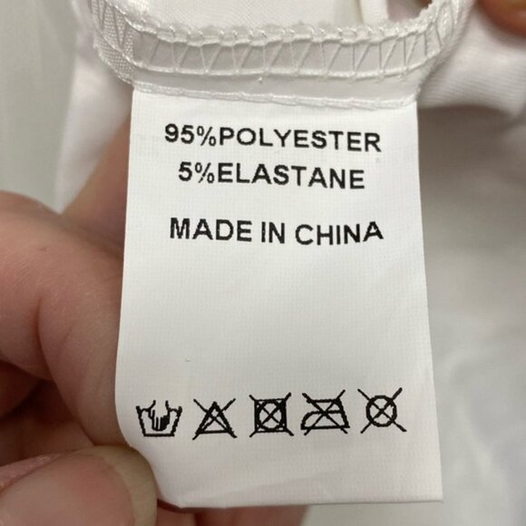 NWT Elegant White with Iridescent Sequins Prom Homecoming Wedding Gown Size XL - Picture 13 of 16